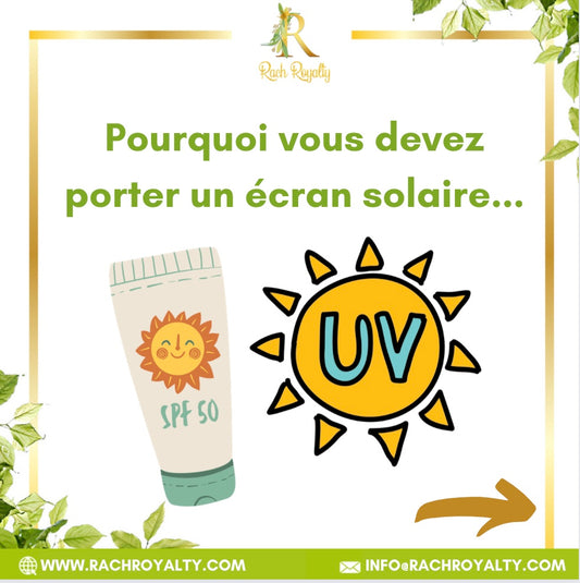 Pourquoi vous devez porter un écran solaire - Rach Royalty