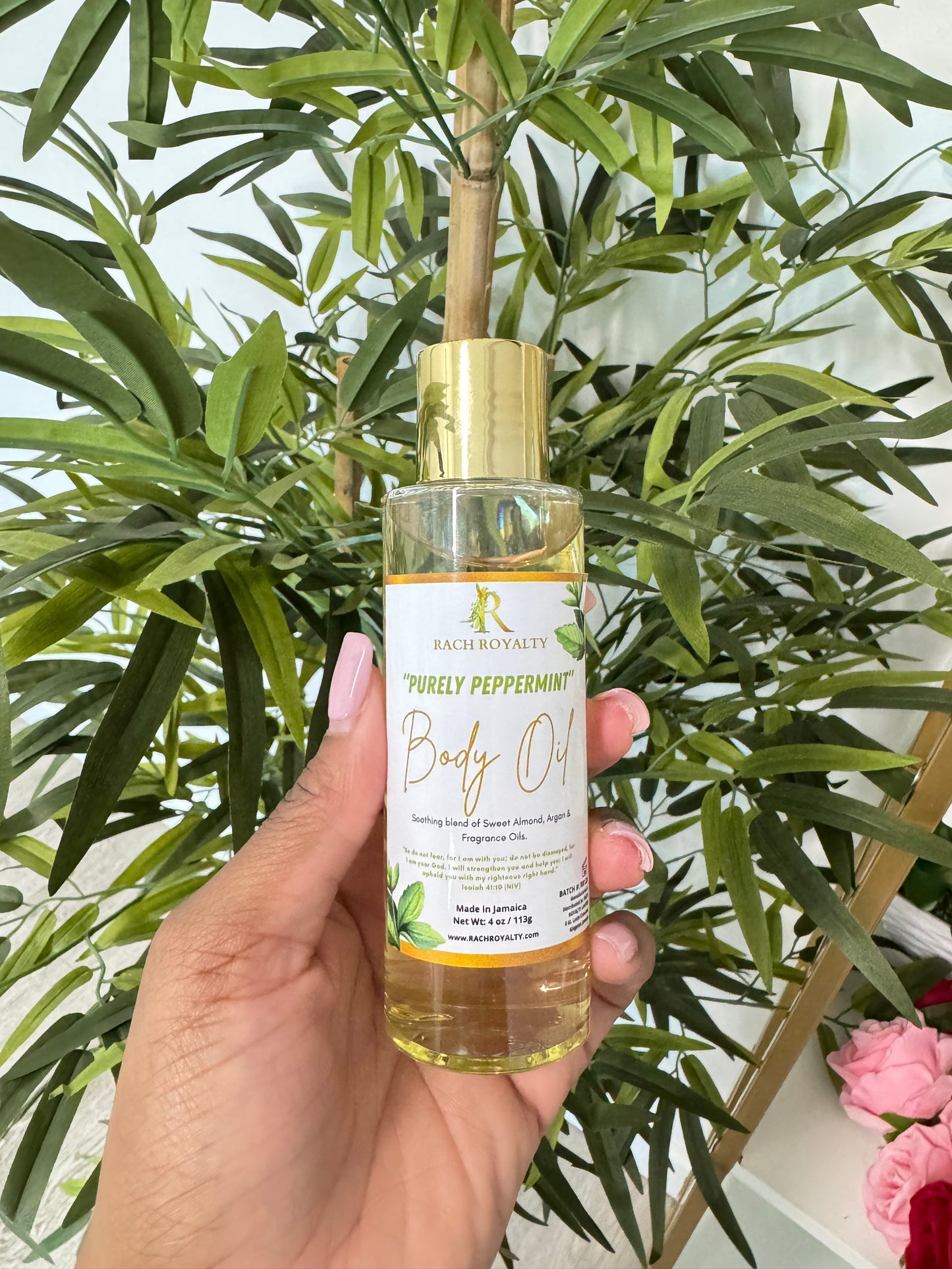 Body Oil - Purely Peppermint (4 ounces)