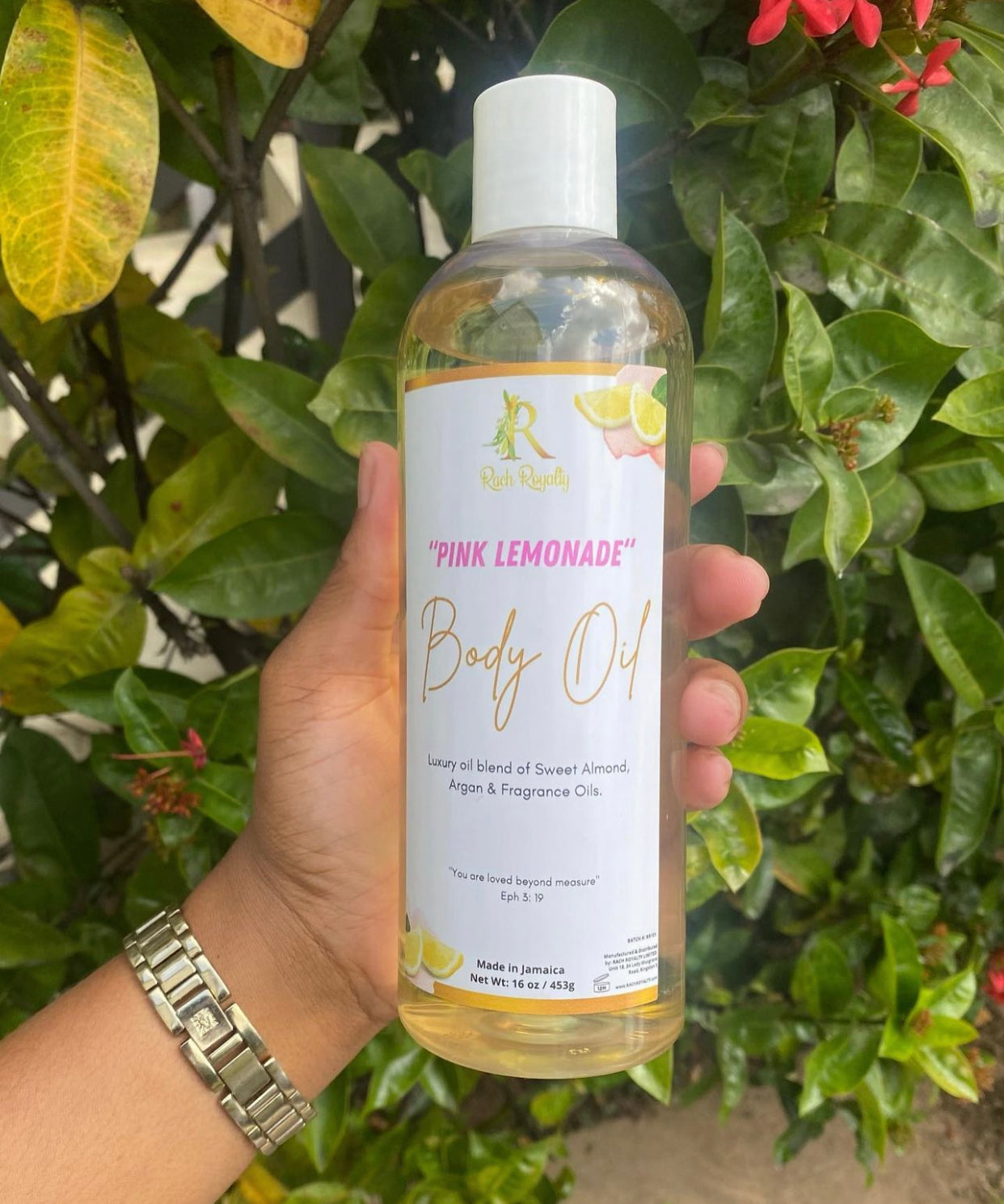 Body Oil - "Pink Lemonade" (16 ounces)