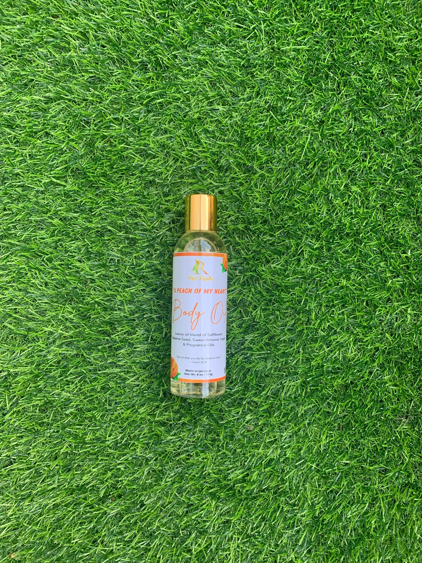 Body Oil - "A Peach of My Heart"  (16 ounces)