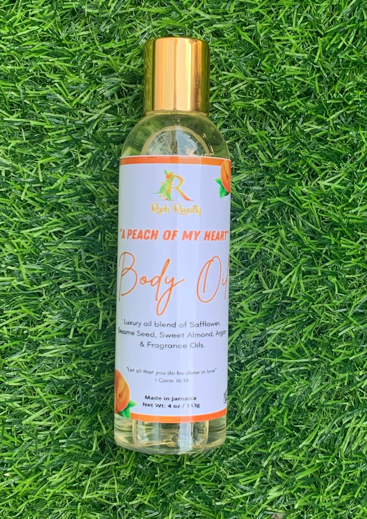 Body Oil - "A Peach of My Heart"  (4 ounces)