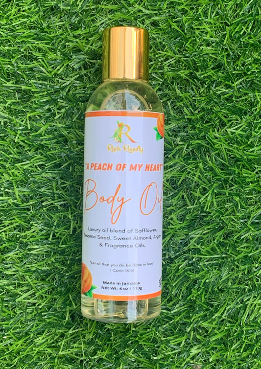 Body Oil - "A Peach of My Heart"  (4 ounces)