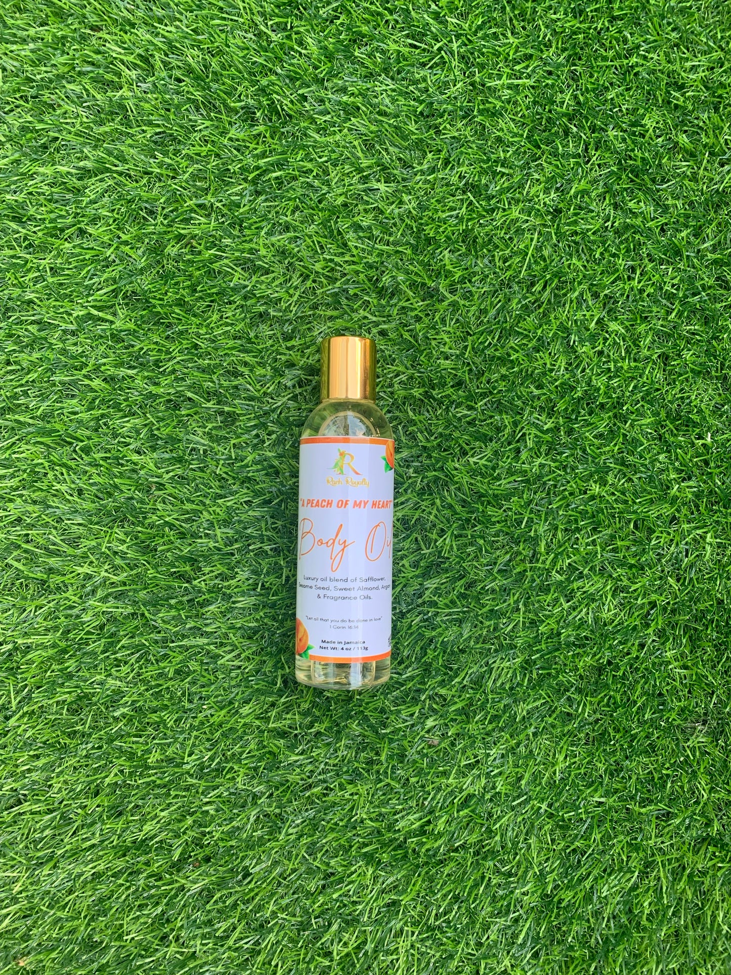 Body Oil - "A Peach of My Heart"  (4 ounces)