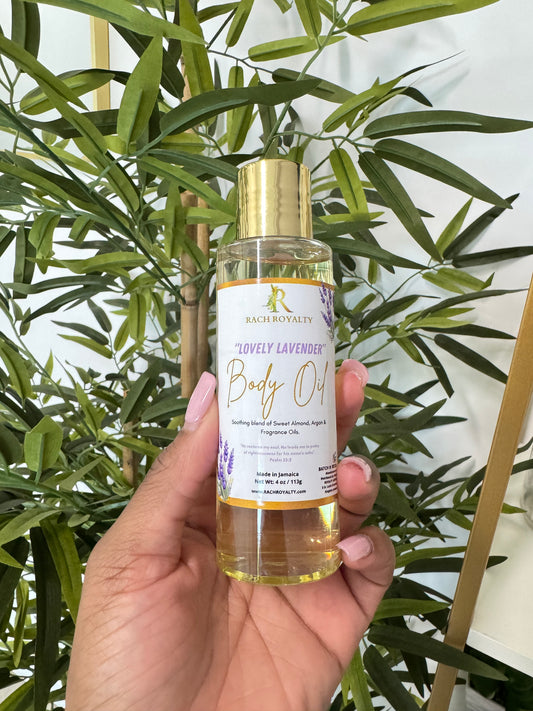 Body Oil - Lovely Lavender  (4 ounces)